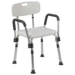 Emma+Oliver Emma And Oliver 300 Lb. Capacity Quick Release Back & Arm Teal Shower Chair -Emma+Oliver shop unnamed file 2094