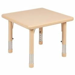 Emma+Oliver Emma And Oliver 24" Square Green Plastic Height Adjustable Activity Table -Emma+Oliver shop unnamed file 2147