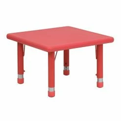 Emma+Oliver Emma And Oliver 24" Square Green Plastic Height Adjustable Activity Table -Emma+Oliver shop unnamed file 2149