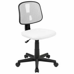 Emma+Oliver Emma And Oliver Mid-Back Gray Mesh Swivel Task Office Chair With Pivot Back, BIFMA Certified