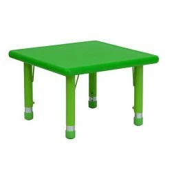 Emma+Oliver Emma And Oliver 24" Square Green Plastic Height Adjustable Activity Table -Emma+Oliver shop unnamed file 2150