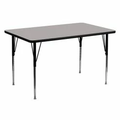 Emma+Oliver Emma And Oliver 30x60 Red HP Laminate Adjustable Activity Table -Emma+Oliver shop unnamed file 2179