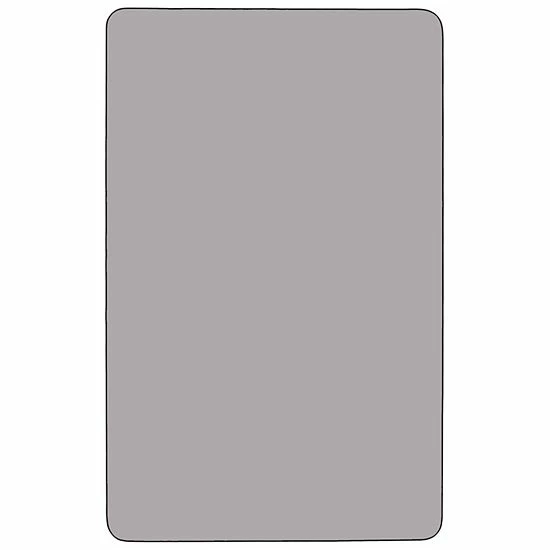 Emma+Oliver Emma And Oliver Mobile 30x72 Grey Thermal Laminate Preschool Activity Table Red 3 Emma+Oliver Emma And Oliver Mobile 30x72 Grey Thermal Laminate Preschool Activity Table Red - Image 3