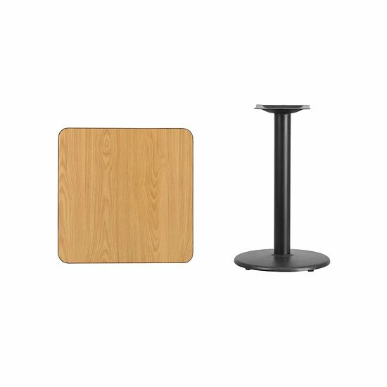 Emma+Oliver Emma and Oliver 24" Square Natural Laminate Table Top with 18"RD Base Emma+Oliver Emma And Oliver 24" Square Natural Laminate Table Top With 18"RD Base -Emma+Oliver shop unnamed file 2212
