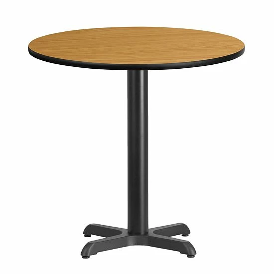 Emma+Oliver Emma And Oliver 30"RD Natural Laminate Table Top With 22"x22" Base 4 Emma+Oliver Emma And Oliver 30"RD Natural Laminate Table Top With 22"x22" Base - Image 4