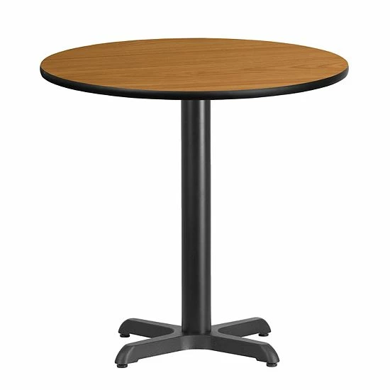 Emma+Oliver Emma And Oliver 30"RD Natural Laminate Table Top With 22"x22" Base 6 Emma+Oliver Emma And Oliver 30"RD Natural Laminate Table Top With 22"x22" Base - Image 6