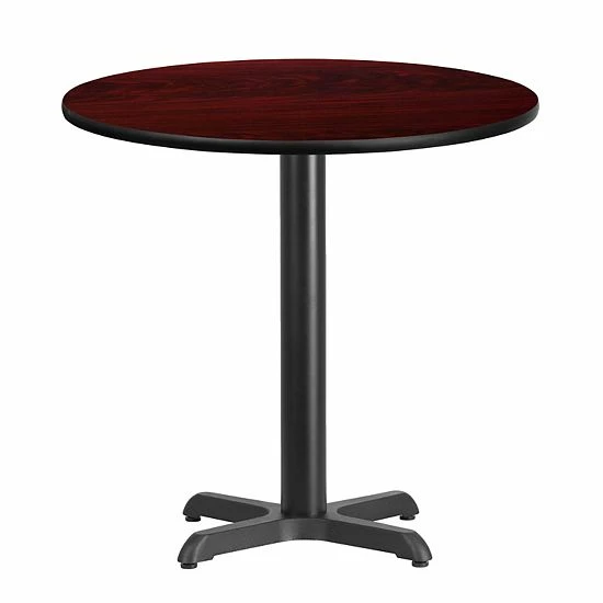 Emma+Oliver Emma And Oliver 30"RD Natural Laminate Table Top With 22"x22" Base 7 Emma+Oliver Emma And Oliver 30"RD Natural Laminate Table Top With 22"x22" Base - Image 7