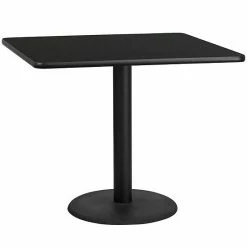 Emma+Oliver Emma And Oliver 42" Square Mahogany Laminate Table Top With 24"RD Base -Emma+Oliver shop unnamed file 2255