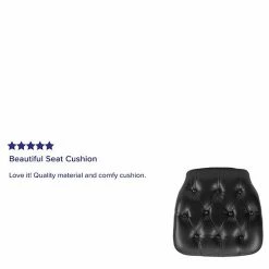 Emma+Oliver Emma And Oliver Indoor Hard Black Tufted Vinyl Chiavari/Dining Chair Cushion -Emma+Oliver shop unnamed file 2267