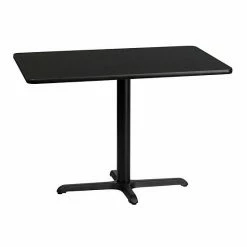 Emma+Oliver Emma And Oliver 30"x42" Rectangular Black Laminate Table Top With 23.5"x29.5" Base -Emma+Oliver shop unnamed file 2276
