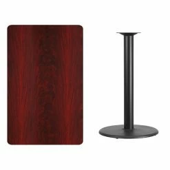 Emma+Oliver Emma And Oliver 30"x48" Mahogany Laminate Bar Table Top-24"RD Base 9 Emma+Oliver Emma And Oliver 30"x48" Mahogany Laminate Bar Table Top-24"RD Base -Emma+Oliver shop unnamed file 2339