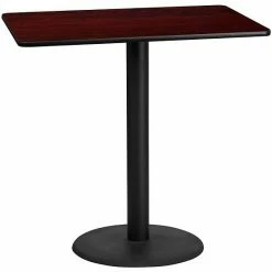 Emma+Oliver Emma And Oliver 30"x48" Mahogany Laminate Bar Table Top-24"RD Base 10 Emma+Oliver Emma And Oliver 30"x48" Mahogany Laminate Bar Table Top-24"RD Base -Emma+Oliver shop unnamed file 2340
