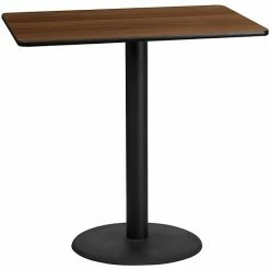 Emma+Oliver Emma And Oliver 30"x48" Mahogany Laminate Bar Table Top-24"RD Base 11 Emma+Oliver Emma And Oliver 30"x48" Mahogany Laminate Bar Table Top-24"RD Base -Emma+Oliver shop unnamed file 2341