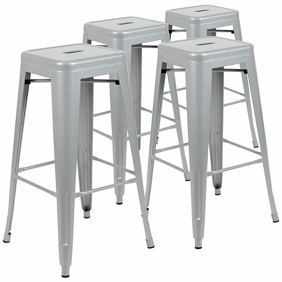 Emma+Oliver Emma and Oliver 4 Pack 30" High Metal Indoor Bar Stool - Stackable Stool, Teal Emma+Oliver Emma And Oliver 4 Pack 30" High Metal Indoor Bar Stool - Stackable Stool, Teal -Emma+Oliver shop unnamed file 2368