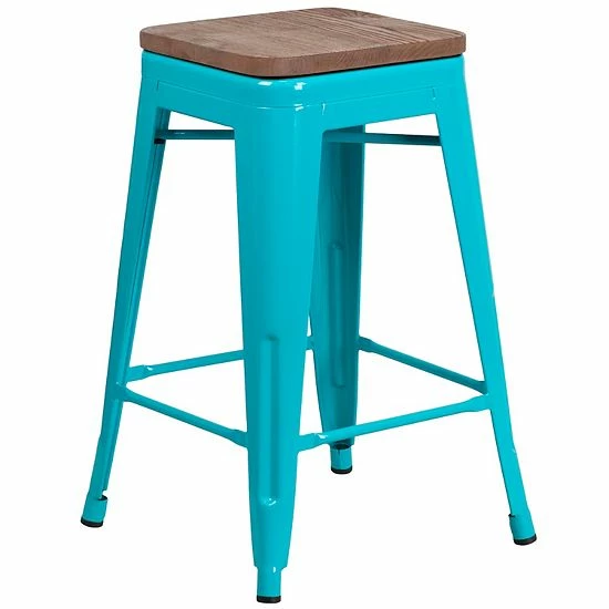 Emma+Oliver Emma and Oliver 24"H Backless Purple Counter Height Stool with Wood Seat Emma+Oliver Emma And Oliver 24"H Backless Purple Counter Height Stool With Wood Seat -Emma+Oliver shop unnamed file 2389