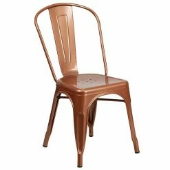 Emma+Oliver Emma And Oliver Commercial Grade Copper Metal Indoor-Outdoor Stackable Chair 5 Emma+Oliver Emma And Oliver Commercial Grade Copper Metal Indoor-Outdoor Stackable Chair -Emma+Oliver shop unnamed file 2396