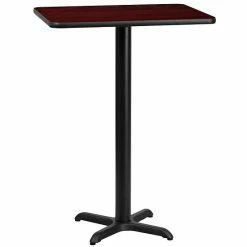 Emma+Oliver Emma And Oliver 24"x30" Mahogany Laminate Bar Table Top-22"x22" Base 6 Emma+Oliver Emma And Oliver 24"x30" Mahogany Laminate Bar Table Top-22"x22" Base -Emma+Oliver shop unnamed file 2406