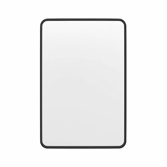 Emma+Oliver Emma And Oliver Afsin 20" X 30" Rectangular Wall Mirror With Black Frame, Silver Backing For Clarity And Shatterproof Glass For Entryways, Bathrooms & More 5 Emma+Oliver Emma And Oliver Afsin 20" X 30" Rectangular Wall Mirror With Black Frame, Silver Backing For Clarity And Shatterproof Glass For Entryways, Bathrooms & More - Image 5