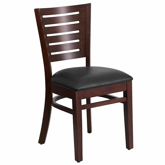 Emma+Oliver Emma and Oliver Slat Back Mahogany Wood Chair, Burgundy Vinyl Seat Mahoganymahogany Emma+Oliver Emma And Oliver Slat Back Mahogany Wood Chair, Burgundy Vinyl Seat Mahoganymahogany -Emma+Oliver shop unnamed file 2423