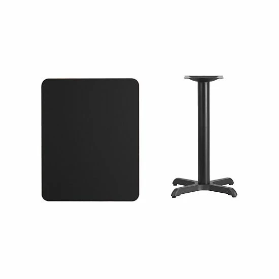 Emma+Oliver Emma And Oliver 24"x30" Rectangular Natural Laminate Table Top With 22"x22" Base 1 Emma+Oliver Emma And Oliver 24"x30" Rectangular Natural Laminate Table Top With 22"x22" Base