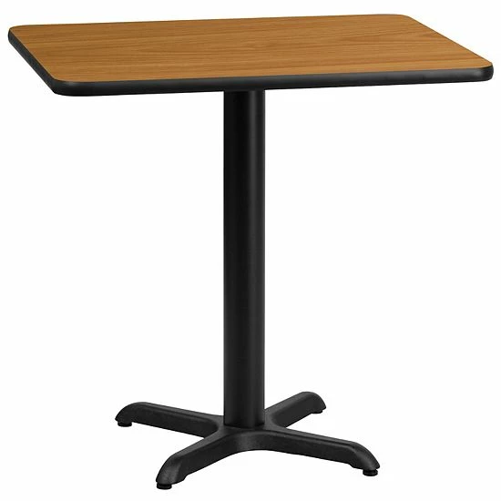 Emma+Oliver Emma And Oliver 24"x30" Rectangular Natural Laminate Table Top With 22"x22" Base 8 Emma+Oliver Emma And Oliver 24"x30" Rectangular Natural Laminate Table Top With 22"x22" Base - Image 8