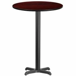Emma+Oliver Emma And Oliver 30"RD Natural Laminate Bar Table Top-22"x22" Base 13 Emma+Oliver Emma And Oliver 30"RD Natural Laminate Bar Table Top-22"x22" Base -Emma+Oliver shop unnamed file 2590