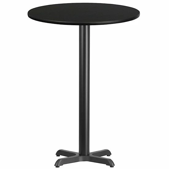 Emma+Oliver Emma And Oliver 30"RD Natural Laminate Bar Table Top-22"x22" Base 7 Emma+Oliver Emma And Oliver 30"RD Natural Laminate Bar Table Top-22"x22" Base - Image 7