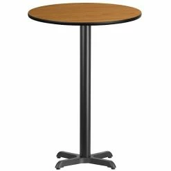Emma+Oliver Emma And Oliver 30"RD Natural Laminate Bar Table Top-22"x22" Base 15 Emma+Oliver Emma And Oliver 30"RD Natural Laminate Bar Table Top-22"x22" Base -Emma+Oliver shop unnamed file 2592