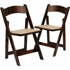 Emma+Oliver Emma And Oliver 2 Pack Fruitwood Wood Folding Chair With Vinyl Padded Seat -Emma+Oliver shop unnamed file 2607