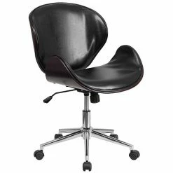 Emma+Oliver Emma And Oliver Mid-Back Walnut Wood Conference Office Chair In White LeatherSoft Blackleathersoftwalnut 16 Emma+Oliver Emma And Oliver Mid-Back Walnut Wood Conference Office Chair In White LeatherSoft Blackleathersoftwalnut -Emma+Oliver shop unnamed file 2669