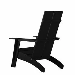 Emma+Oliver Emma And Oliver Gray Modern Dual Slat Back Indoor/Outdoor Adirondack Style Patio Chair -Emma+Oliver shop unnamed file 2675