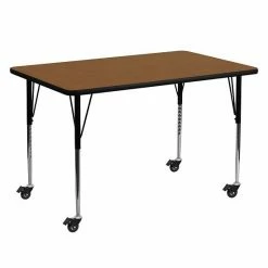 Emma+Oliver Emma And Oliver Mobile 30x60 Oak HP Laminate Adjustable Activity Table 10 Emma+Oliver Emma And Oliver Mobile 30x60 Oak HP Laminate Adjustable Activity Table -Emma+Oliver shop unnamed file 2821