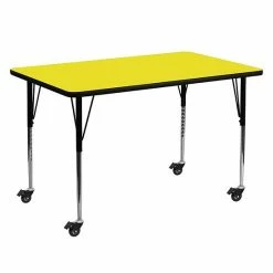 Emma+Oliver Emma And Oliver Mobile 30x60 Oak HP Laminate Adjustable Activity Table 11 Emma+Oliver Emma And Oliver Mobile 30x60 Oak HP Laminate Adjustable Activity Table -Emma+Oliver shop unnamed file 2822