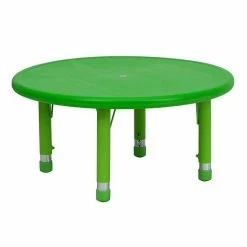 Emma+Oliver Emma And Oliver 33" Round Red Plastic Height Adjustable Activity Table -Emma+Oliver shop unnamed file 2846