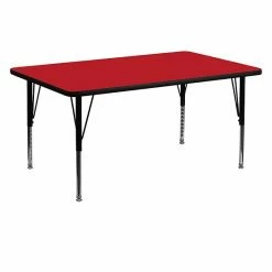 Emma+Oliver Emma And Oliver 30x60 Grey HP Laminate Preschool Activity Table Red -Emma+Oliver shop unnamed file 2852
