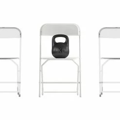 Emma+Oliver Emma And Oliver 4 Pack Of Zia All-Weather, Extra Wide Plastic Folding Chairs In Gray With Metal Frame And 650 Lb. Static Weight Capacity -Emma+Oliver shop unnamed file 2867