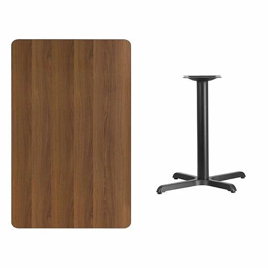 Emma+Oliver Emma and Oliver 30"x48" Rectangular Walnut Laminate Table Top with 24"RD Base Emma+Oliver Emma And Oliver 30"x48" Rectangular Walnut Laminate Table Top With 24"RD Base -Emma+Oliver shop unnamed file 2878