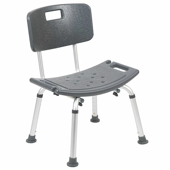 Emma+Oliver Emma and Oliver Tool-Free 300 Lb. Capacity, Adjustable Gray Bath & Shower Chair with Back Emma+Oliver Emma And Oliver Tool-Free 300 Lb. Capacity, Adjustable Gray Bath & Shower Chair With Back -Emma+Oliver shop unnamed file 290