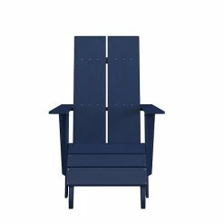 Emma+Oliver Emma And Oliver Set Of 2 Indoor/Outdoor 2-Slat Adirondack Style Chairs & Footrests In Navy -Emma+Oliver shop unnamed file 2900