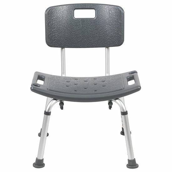 Emma+Oliver Emma and Oliver Tool-Free 300 Lb. Capacity, Adjustable Gray Bath & Shower Chair with Back Emma+Oliver Emma And Oliver Tool-Free 300 Lb. Capacity, Adjustable Gray Bath & Shower Chair With Back -Emma+Oliver shop unnamed file 293