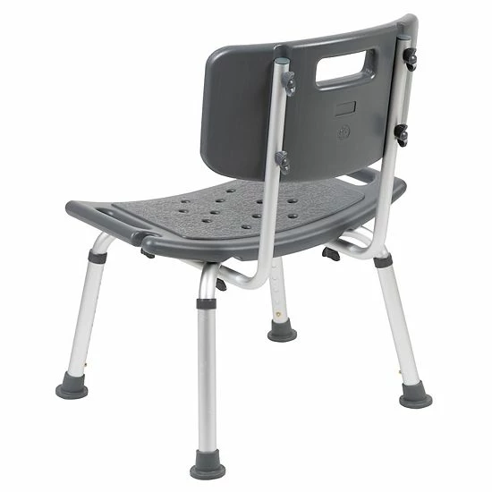 Emma+Oliver Emma and Oliver Tool-Free 300 Lb. Capacity, Adjustable Gray Bath & Shower Chair with Back Emma+Oliver Emma And Oliver Tool-Free 300 Lb. Capacity, Adjustable Gray Bath & Shower Chair With Back -Emma+Oliver shop unnamed file 294
