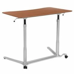 Emma+Oliver Emma And Oliver Sit-Down, Stand-Up Wood Grain Ergonomic Computer Desk - Standing Desk Dark Wood Grain 15 Emma+Oliver Emma And Oliver Sit-Down, Stand-Up Wood Grain Ergonomic Computer Desk - Standing Desk Dark Wood Grain -Emma+Oliver shop unnamed file 2950