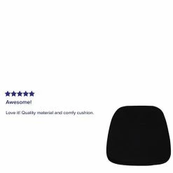 Emma+Oliver Emma And Oliver Indoor Soft Black Fabric Chiavari/Dining Chair Cushion -Emma+Oliver shop unnamed file 299