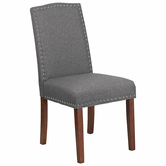 Emma+Oliver Emma and Oliver Gray Fabric Parsons Chair with Silver Nail Trim Emma+Oliver Emma And Oliver Gray Fabric Parsons Chair With Silver Nail Trim -Emma+Oliver shop unnamed file 2998