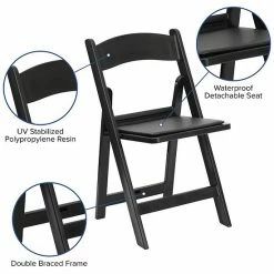Emma+Oliver Emma And Oliver Folding Chair - Black Resin 2 Pack 1000LB Weight Capacity Event Chair 3 Emma+Oliver Emma And Oliver Folding Chair - Black Resin 2 Pack 1000LB Weight Capacity Event Chair -Emma+Oliver shop unnamed file 3049