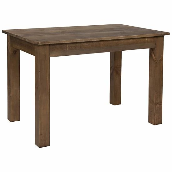 Emma+Oliver Emma and Oliver 46" x 30" Rectangular Antique Rustic White Solid Pine Farm Dining Table Emma+Oliver Emma And Oliver 46" X 30" Rectangular Antique Rustic White Solid Pine Farm Dining Table -Emma+Oliver shop unnamed file 309