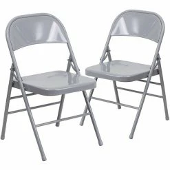 Emma+Oliver Emma And Oliver 2 Pack Triple Braced & Double Hinged Gray Metal Folding Chair 13 Emma+Oliver Emma And Oliver 2 Pack Triple Braced & Double Hinged Gray Metal Folding Chair -Emma+Oliver shop unnamed file 3219