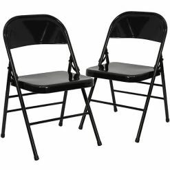 Emma+Oliver Emma And Oliver 2 Pack Triple Braced & Double Hinged Gray Metal Folding Chair 15 Emma+Oliver Emma And Oliver 2 Pack Triple Braced & Double Hinged Gray Metal Folding Chair -Emma+Oliver shop unnamed file 3221