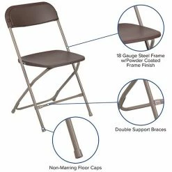 Emma+Oliver Emma And Oliver Folding Chair - Beige Plastic 6 Pack 650LB Weight Capacity - Event Chair Black 10 Emma+Oliver Emma And Oliver Folding Chair - Beige Plastic 6 Pack 650LB Weight Capacity - Event Chair Black -Emma+Oliver shop unnamed file 3232