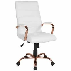 Emma+Oliver Emma And Oliver High Back Black LeatherSoft Executive Swivel Office Chair - Rose Gold Frame/Arms Blackleathersoftchrome 22 Emma+Oliver Emma And Oliver High Back Black LeatherSoft Executive Swivel Office Chair - Rose Gold Frame/Arms Blackleathersoftchrome -Emma+Oliver shop unnamed file 331